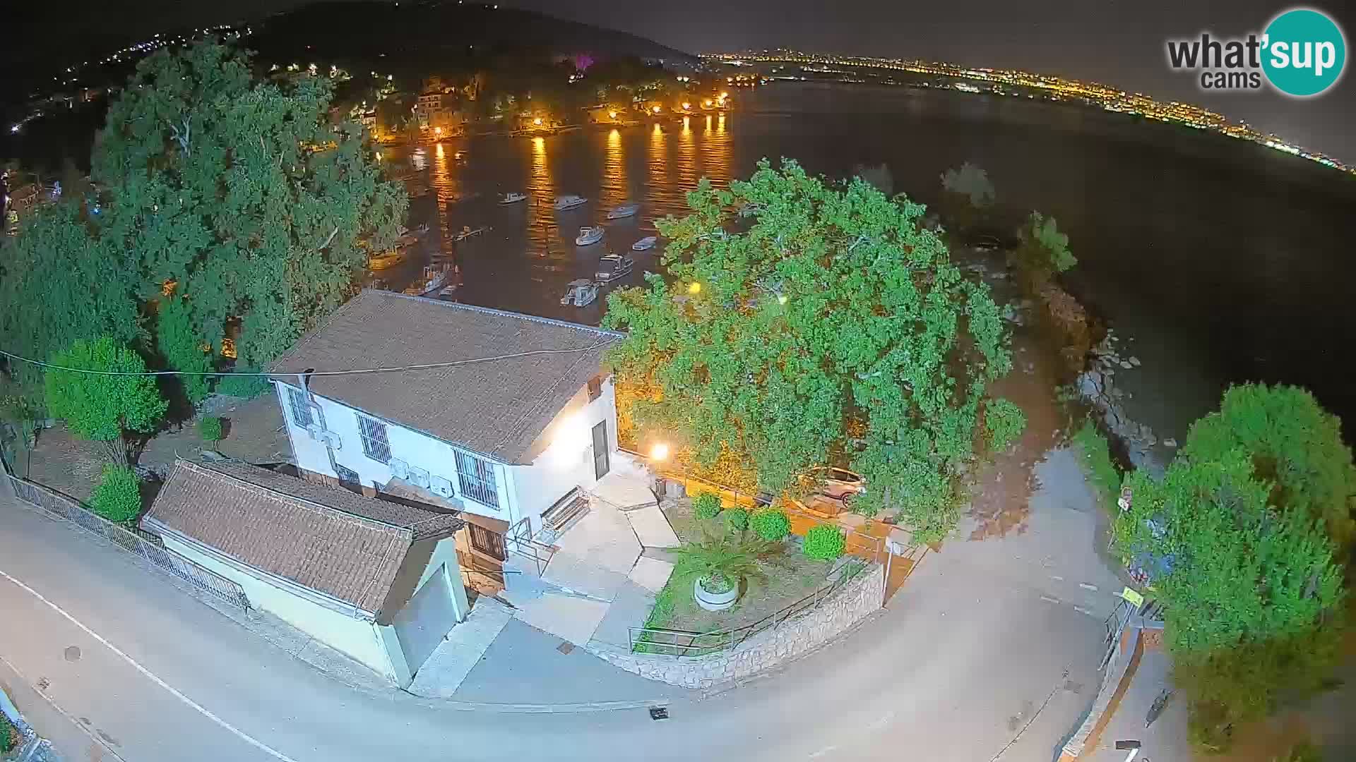 Webcam porto Ika – Vista LIVE sul porto e le luci di Opatija