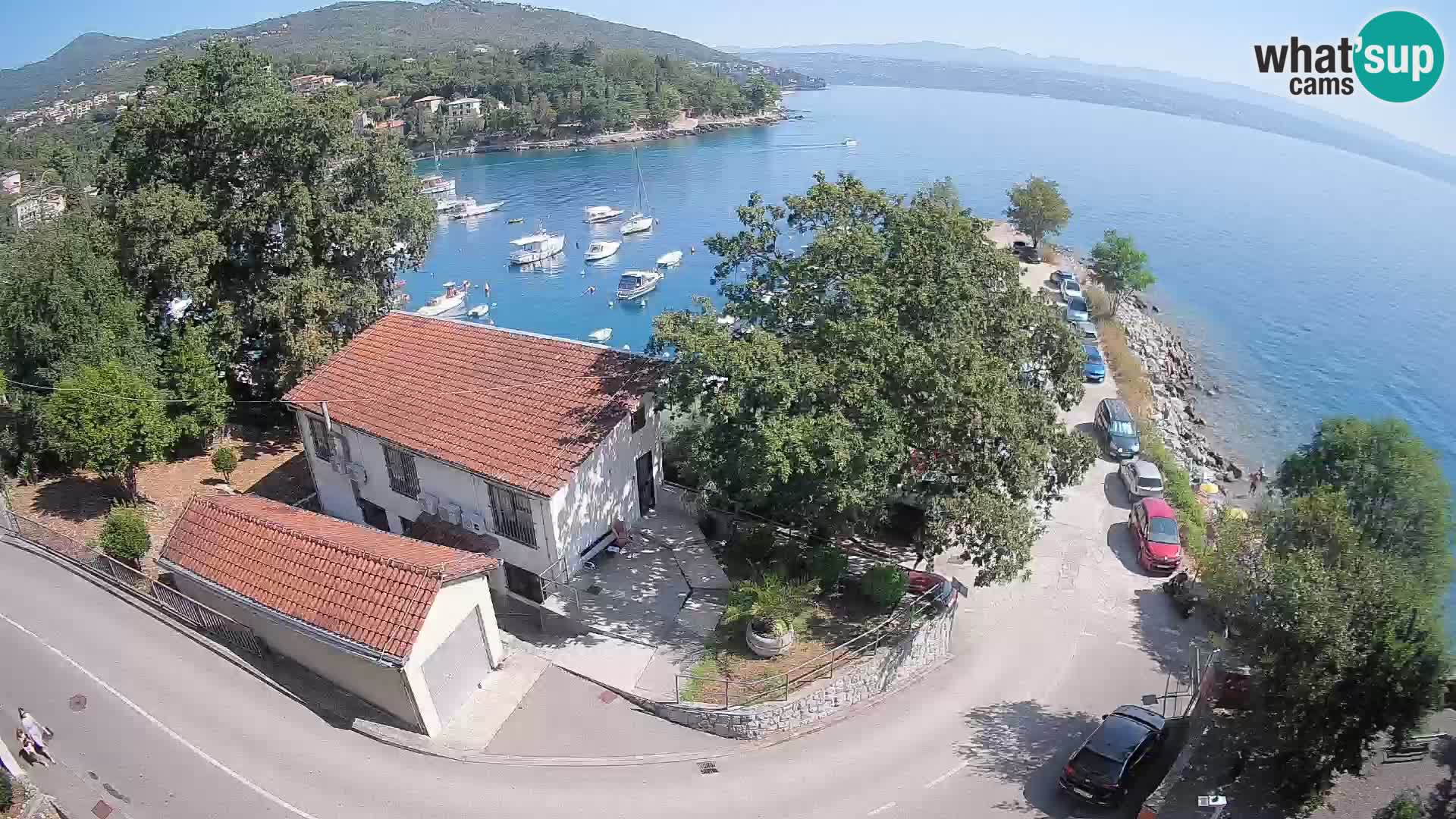 Webcam porto Ika – Vista LIVE sul porto e le luci di Opatija