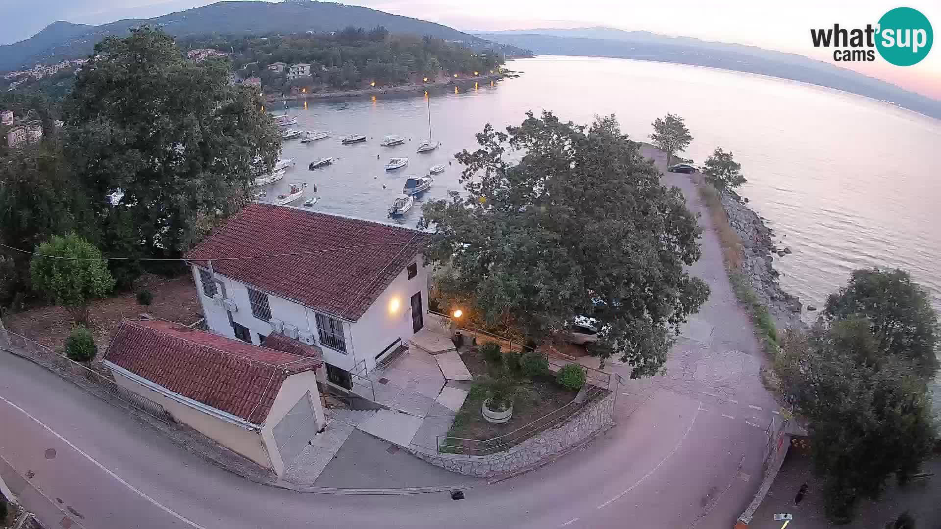 Webcam porto Ika – Vista LIVE sul porto e le luci di Opatija