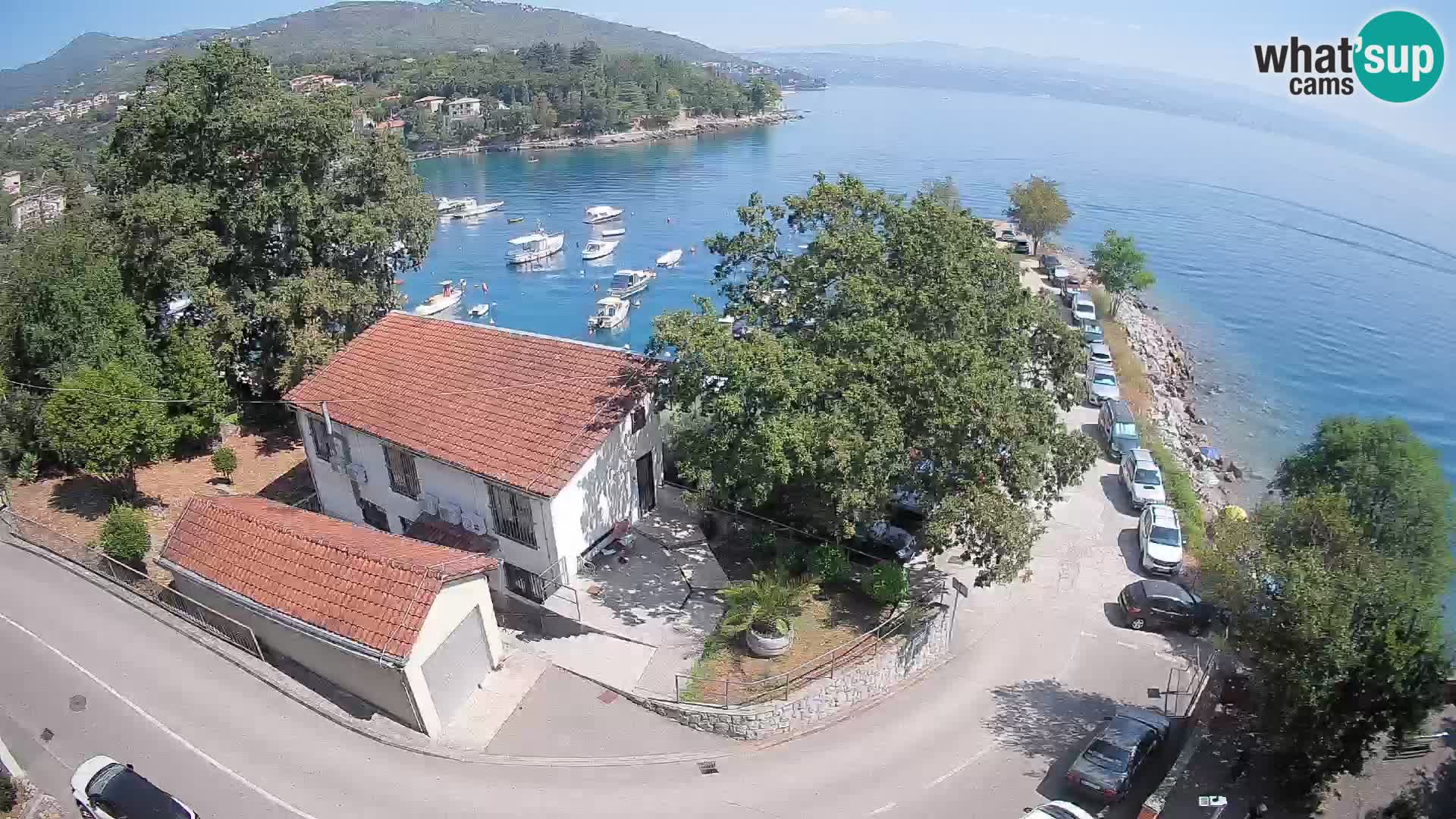 Ika Harbor Webcam – LIVE View of the Harbor and Opatija Lights
