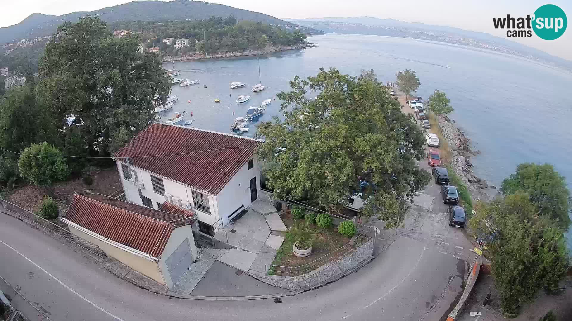 Webcam port d’Ika – Vue en direct et lumières d’Opatija