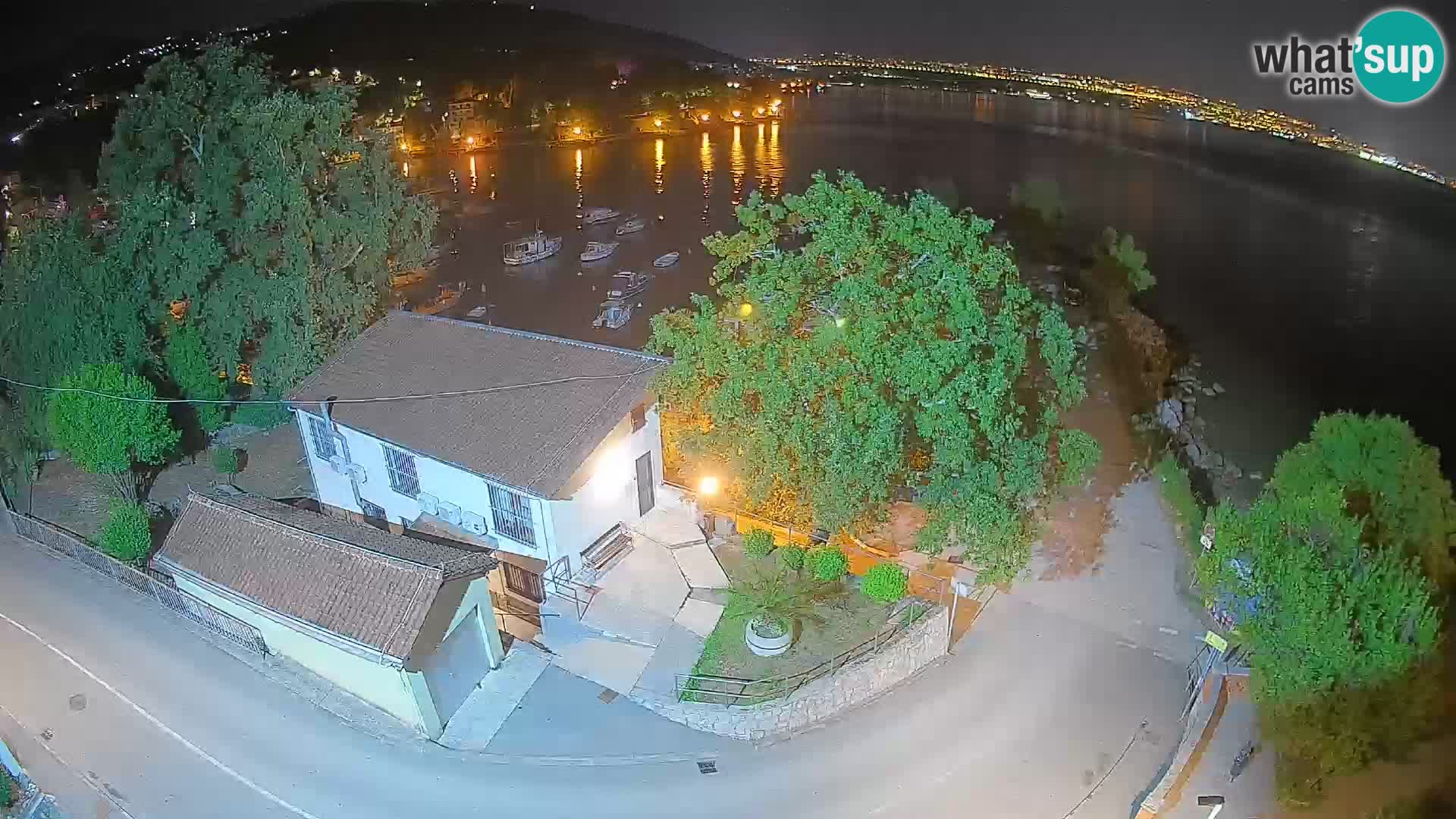 Webcam porto Ika – Vista LIVE sul porto e le luci di Opatija