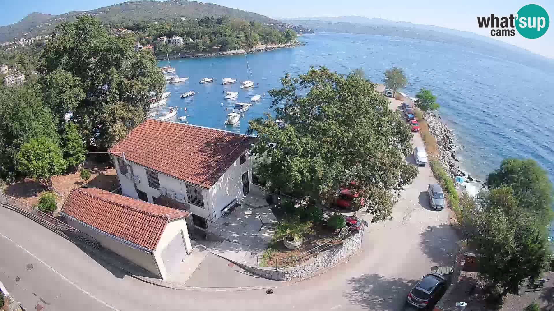 Webcam puerto de Ika – Vista en directo y luces de Opatija