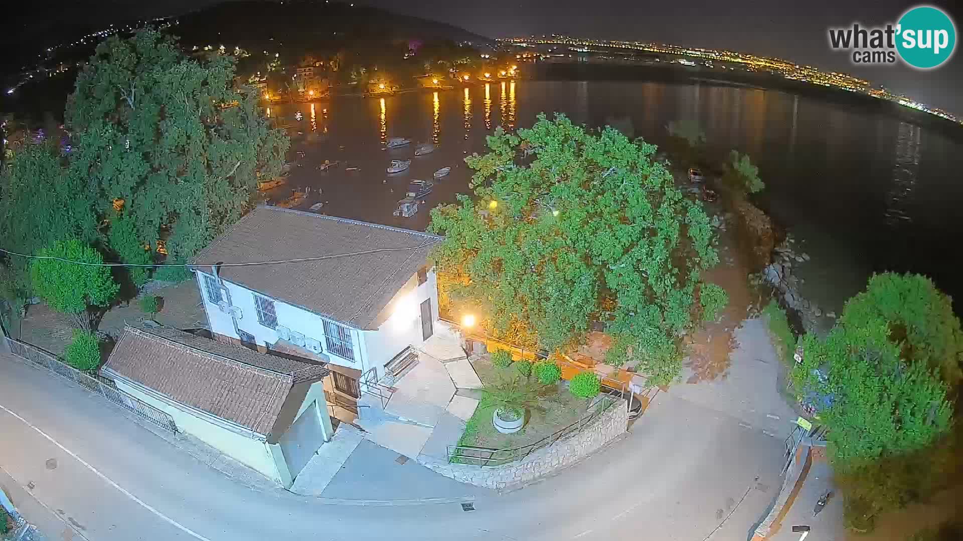 Webcam porto Ika – Vista LIVE sul porto e le luci di Opatija