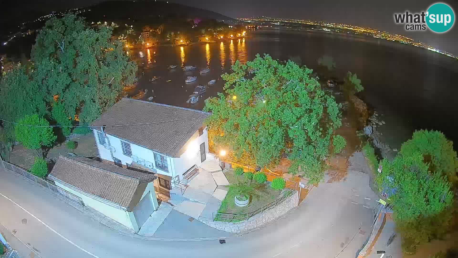 Webcam porto Ika – Vista LIVE sul porto e le luci di Opatija