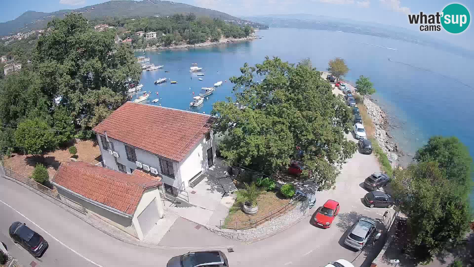 Webcam puerto de Ika – Vista en directo y luces de Opatija
