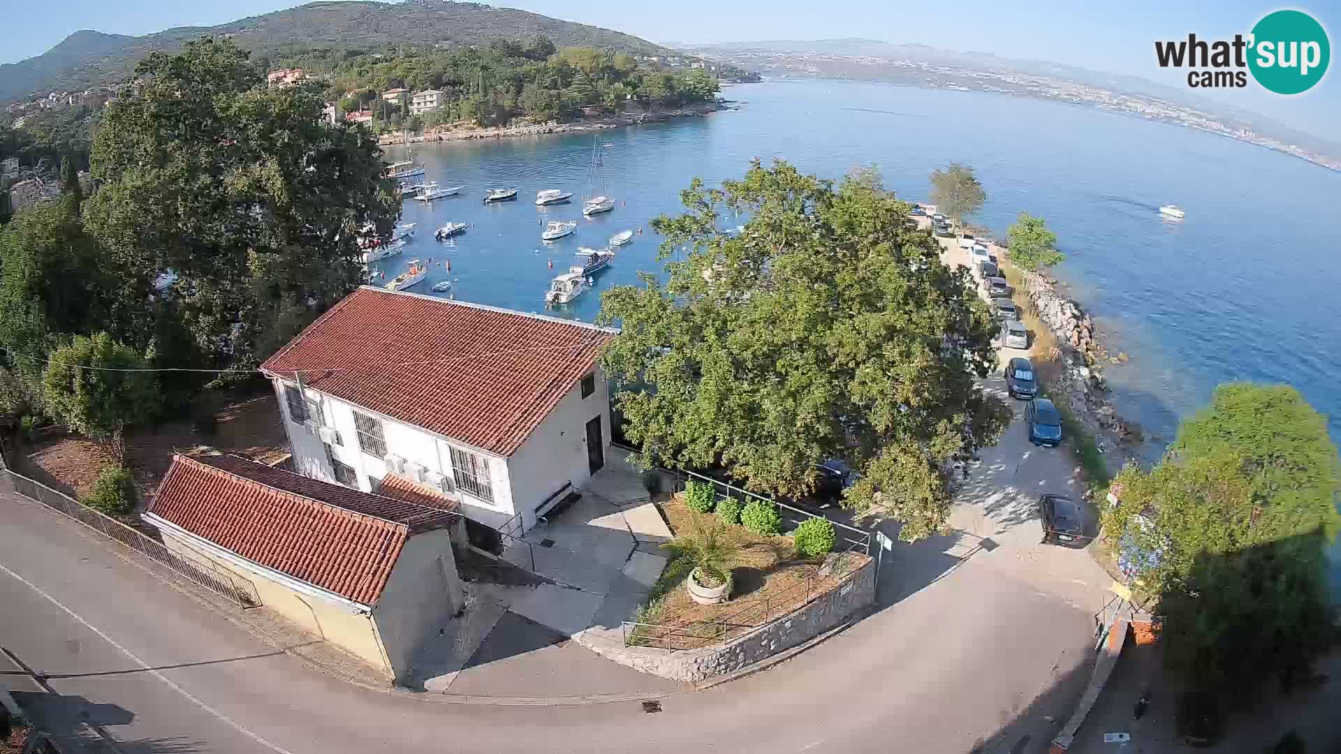 Webcam porto Ika – Vista LIVE sul porto e le luci di Opatija