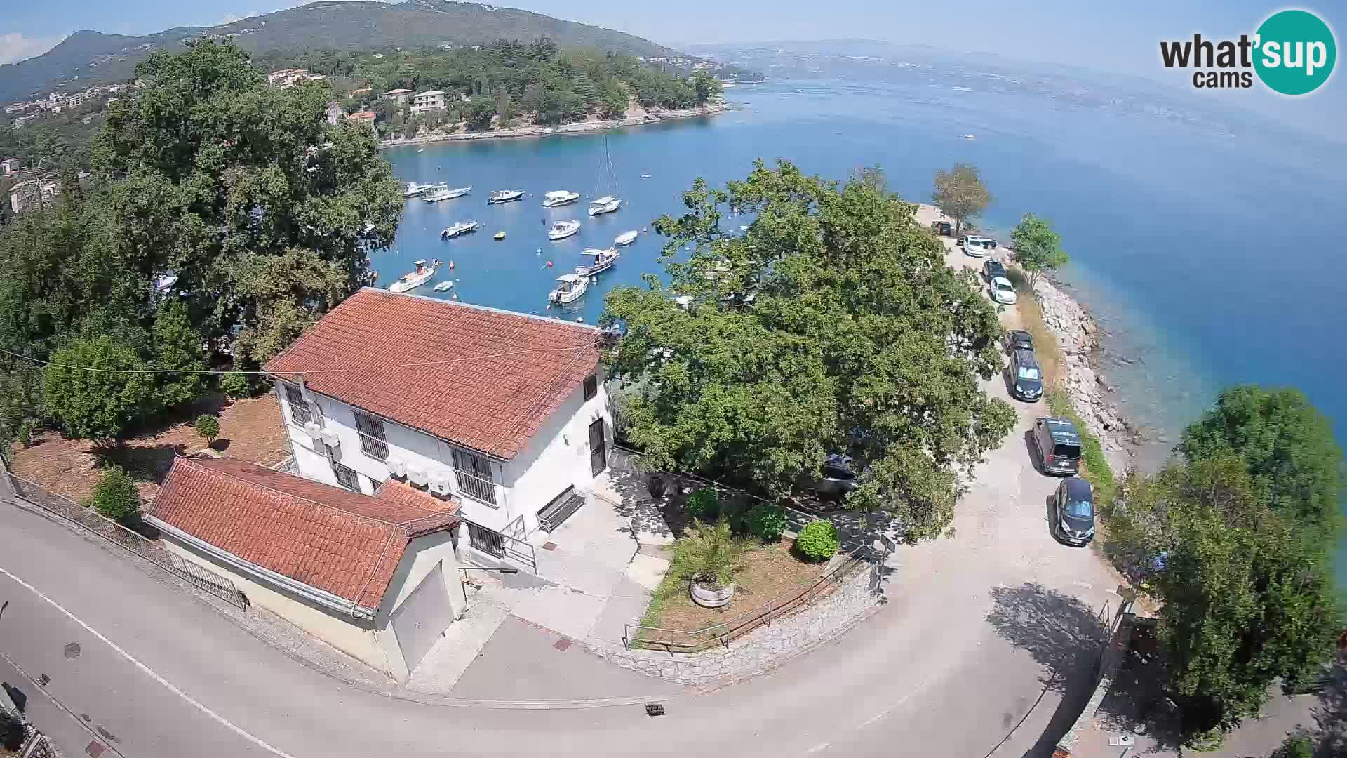 Webcam puerto de Ika – Vista en directo y luces de Opatija