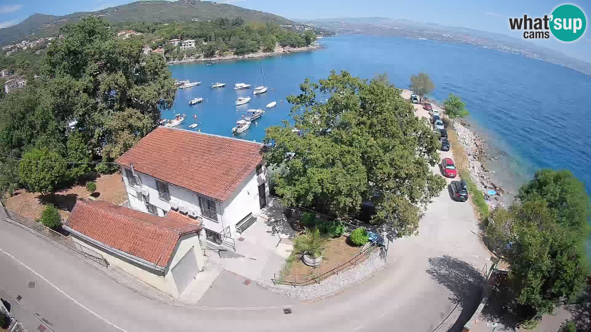 Webcam puerto de Ika – Vista en directo y luces de Opatija