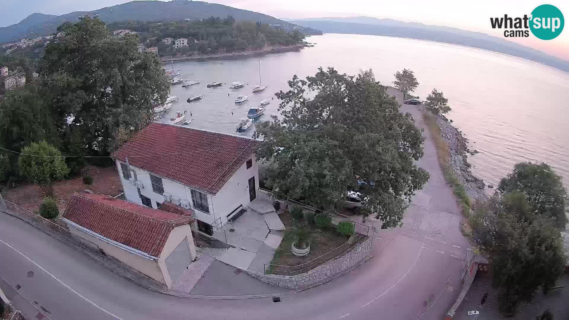 Webcam porto Ika – Vista LIVE sul porto e le luci di Opatija