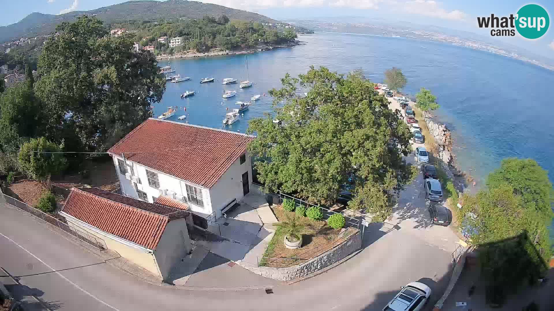 Webcam porto Ika – Vista LIVE sul porto e le luci di Opatija