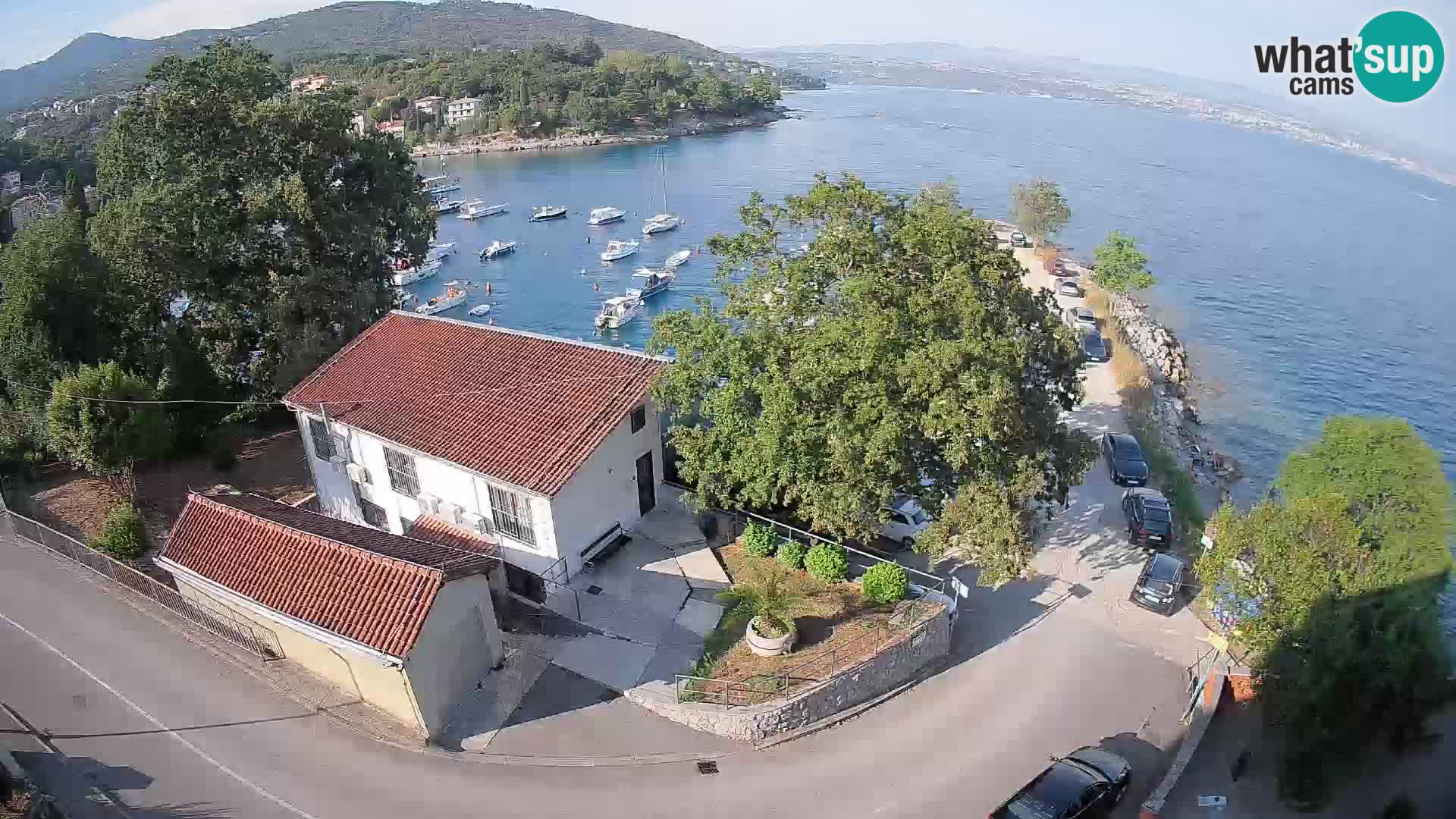 Webcam porto Ika – Vista LIVE sul porto e le luci di Opatija