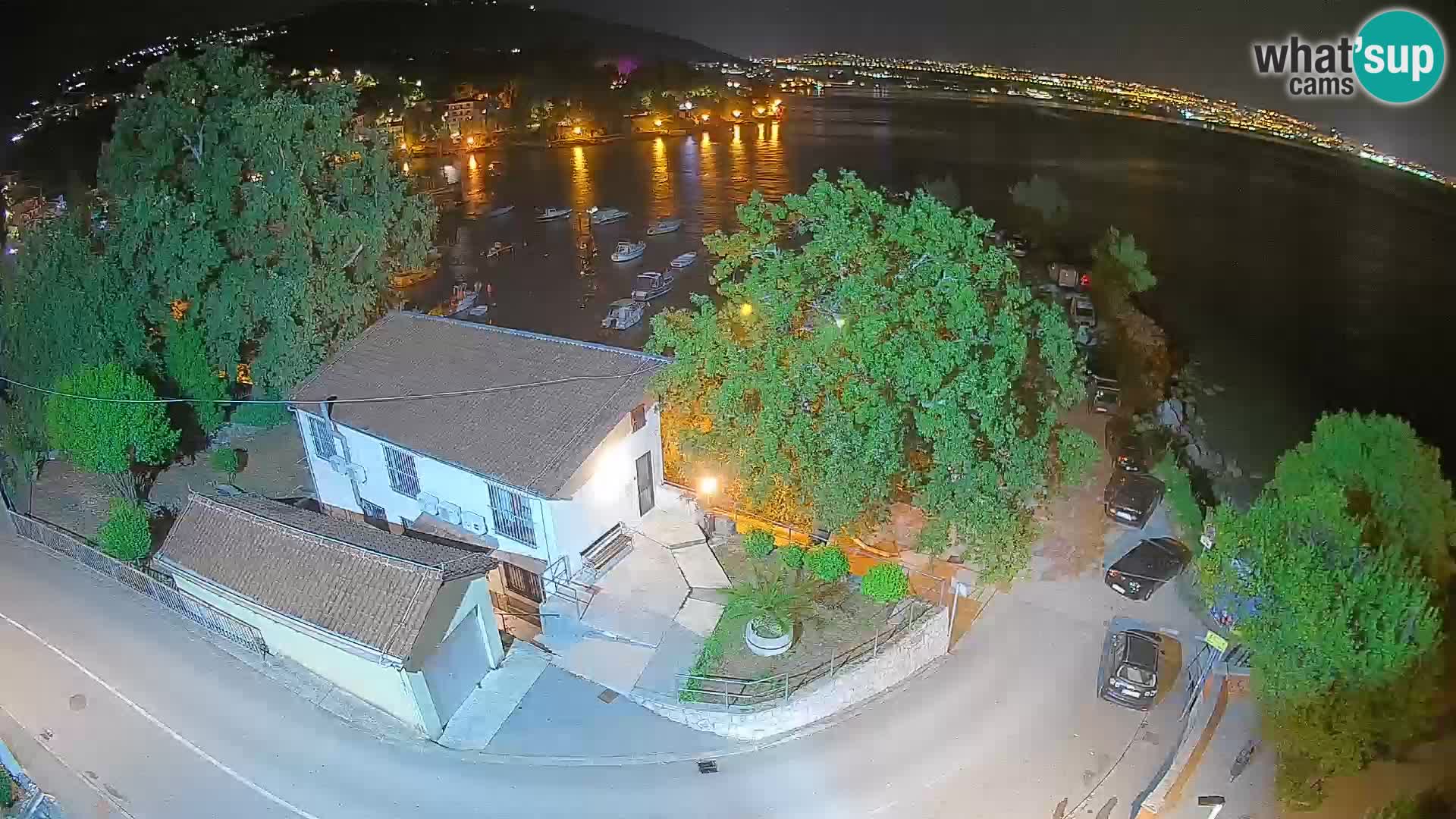 Webcam porto Ika – Vista LIVE sul porto e le luci di Opatija