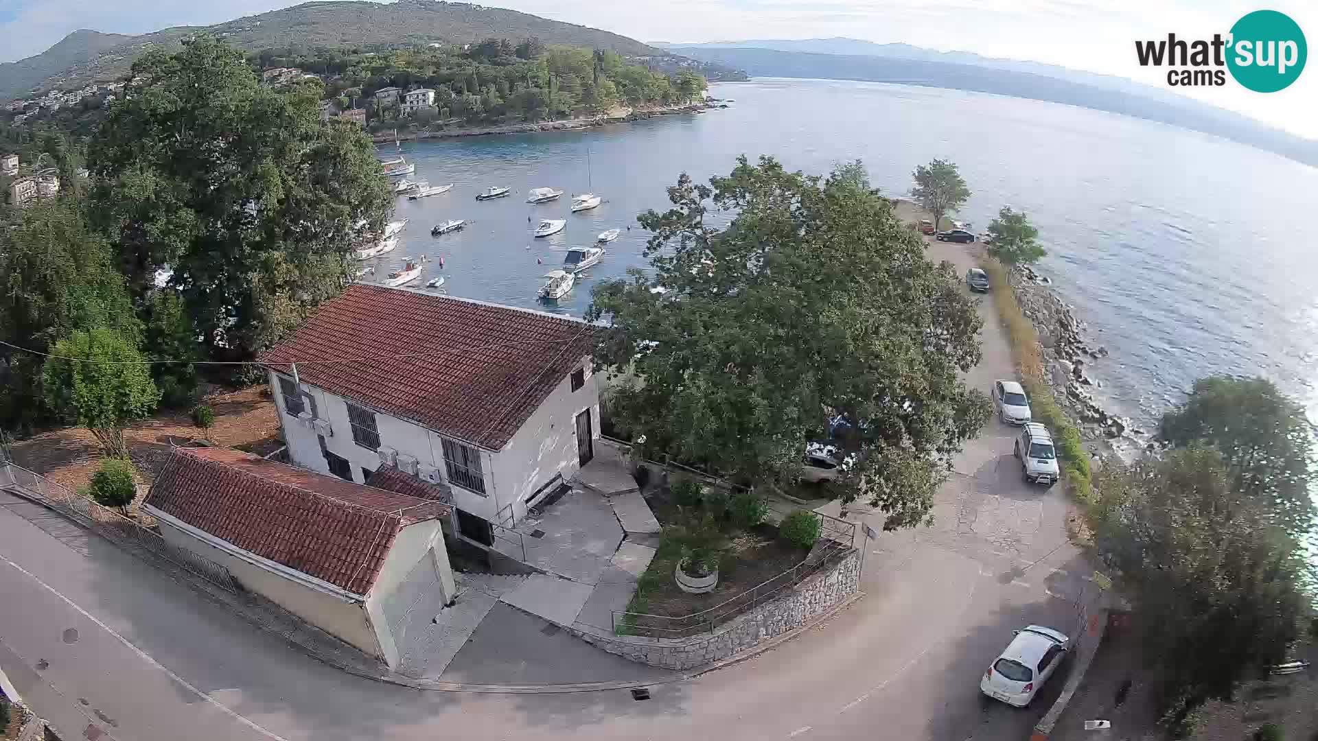 Webcam puerto de Ika – Vista en directo y luces de Opatija