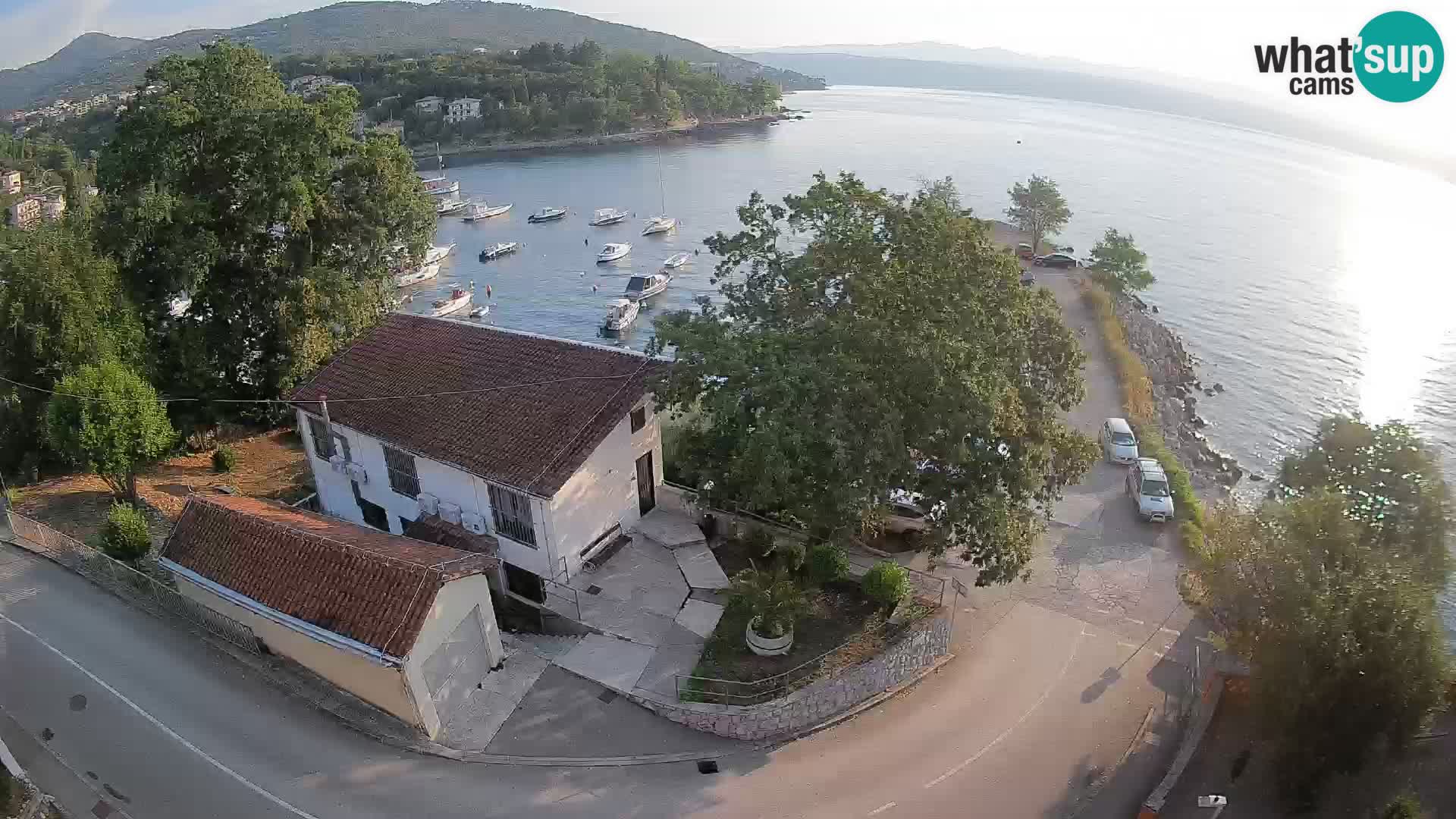 Webcam puerto de Ika – Vista en directo y luces de Opatija
