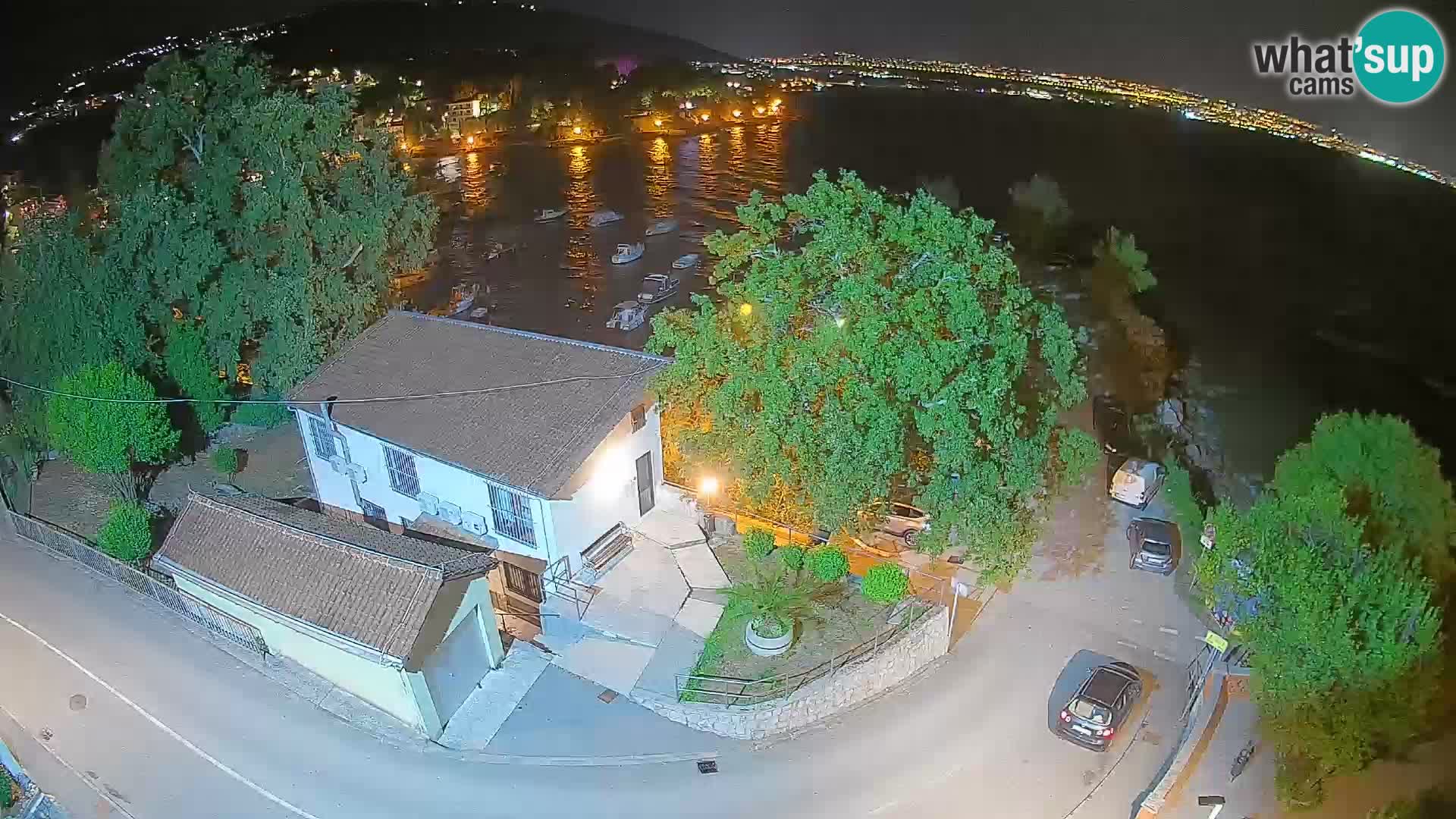 Webcam porto Ika – Vista LIVE sul porto e le luci di Opatija