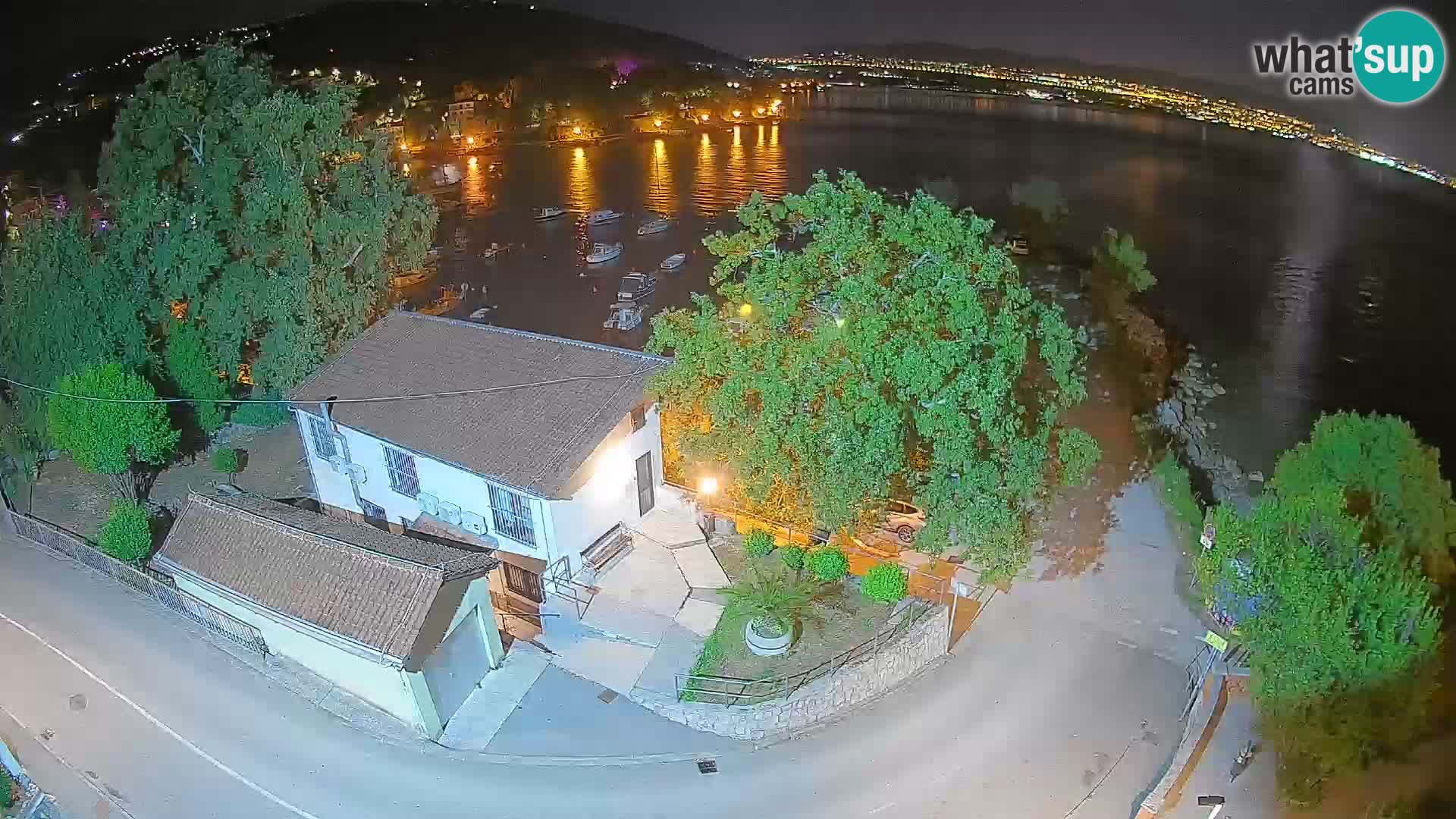 Webcam porto Ika – Vista LIVE sul porto e le luci di Opatija