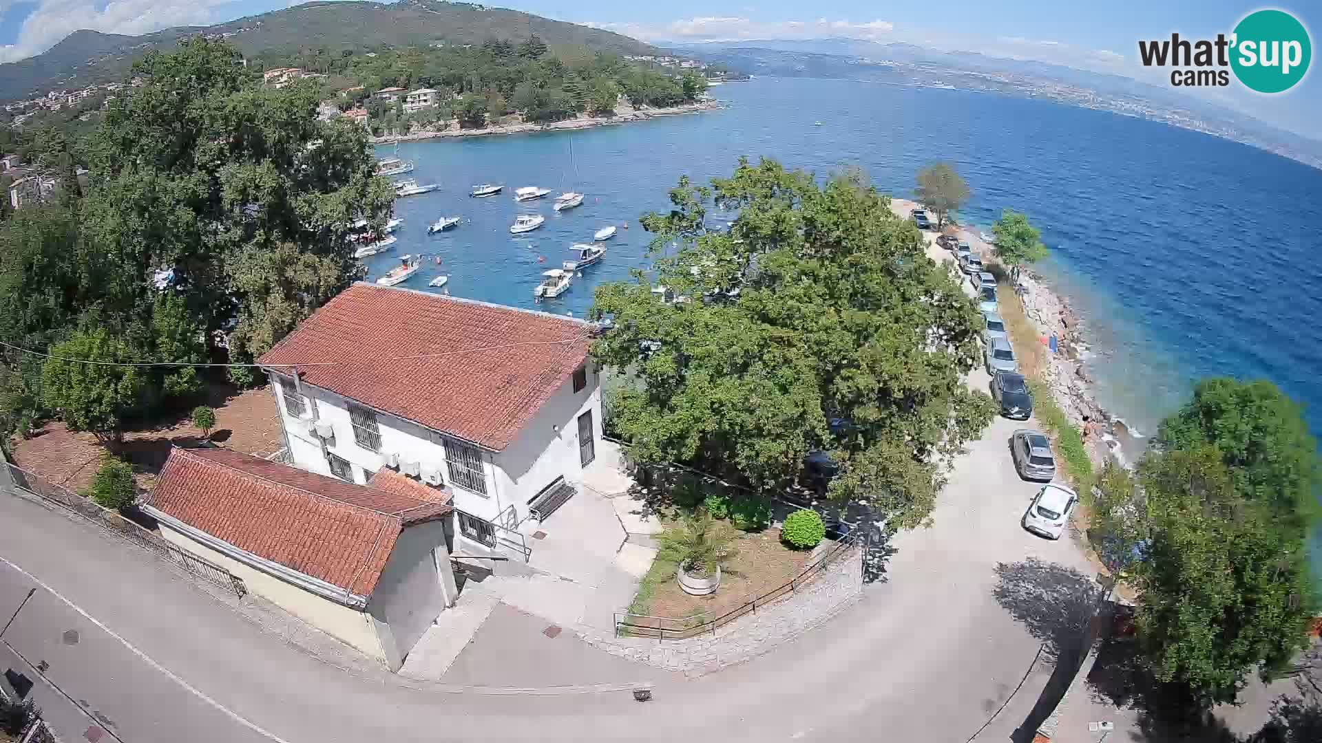Webcam porto Ika – Vista LIVE sul porto e le luci di Opatija