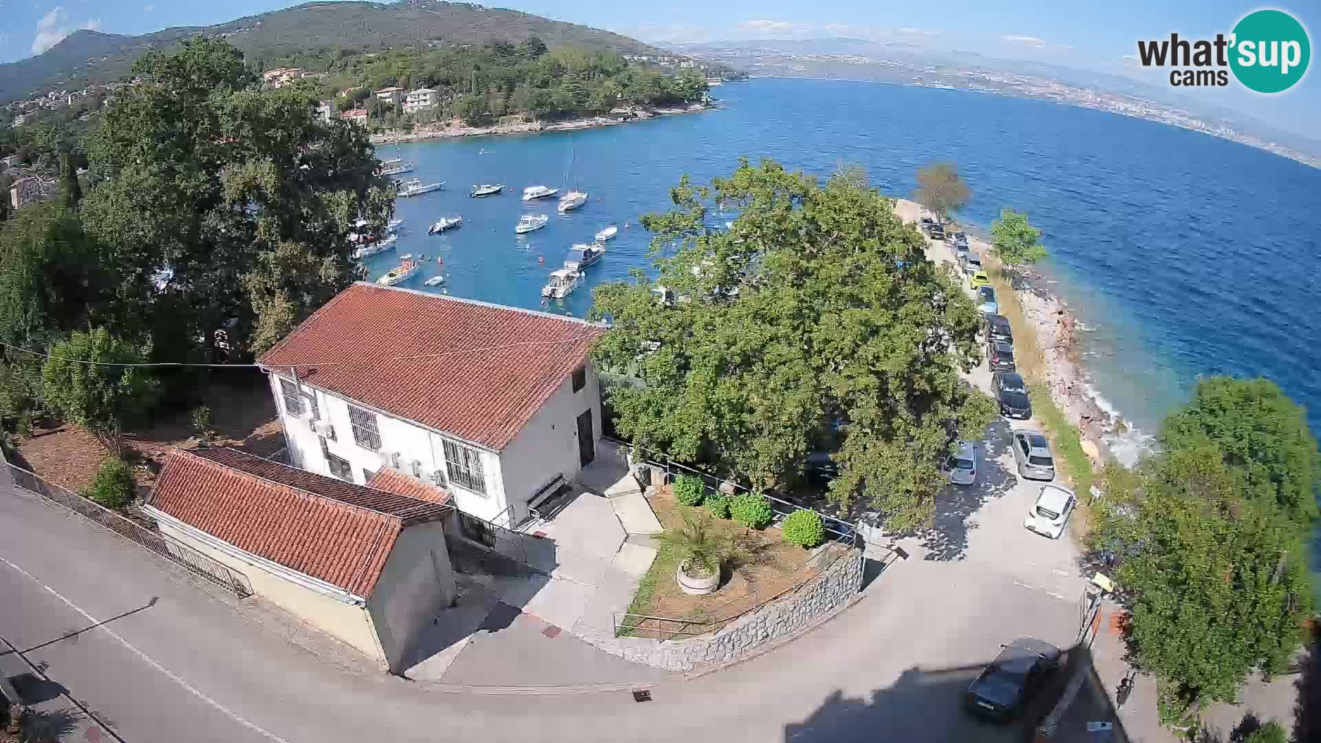 Webcam porto Ika – Vista LIVE sul porto e le luci di Opatija