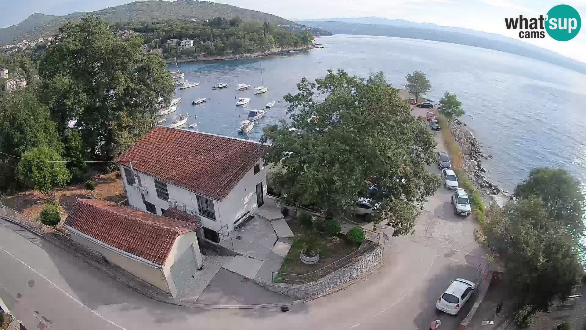 Webcam puerto de Ika – Vista en directo y luces de Opatija