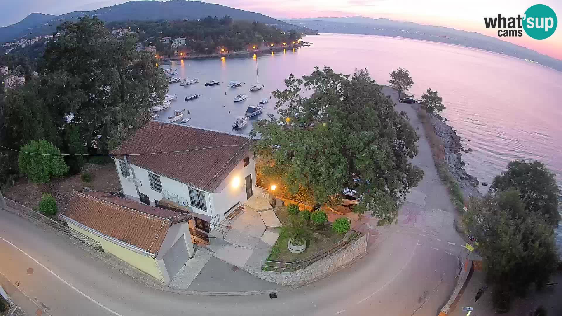 Webcam Ika Hafen – LIVE Blick auf den Hafen und die Lichter von Opatija