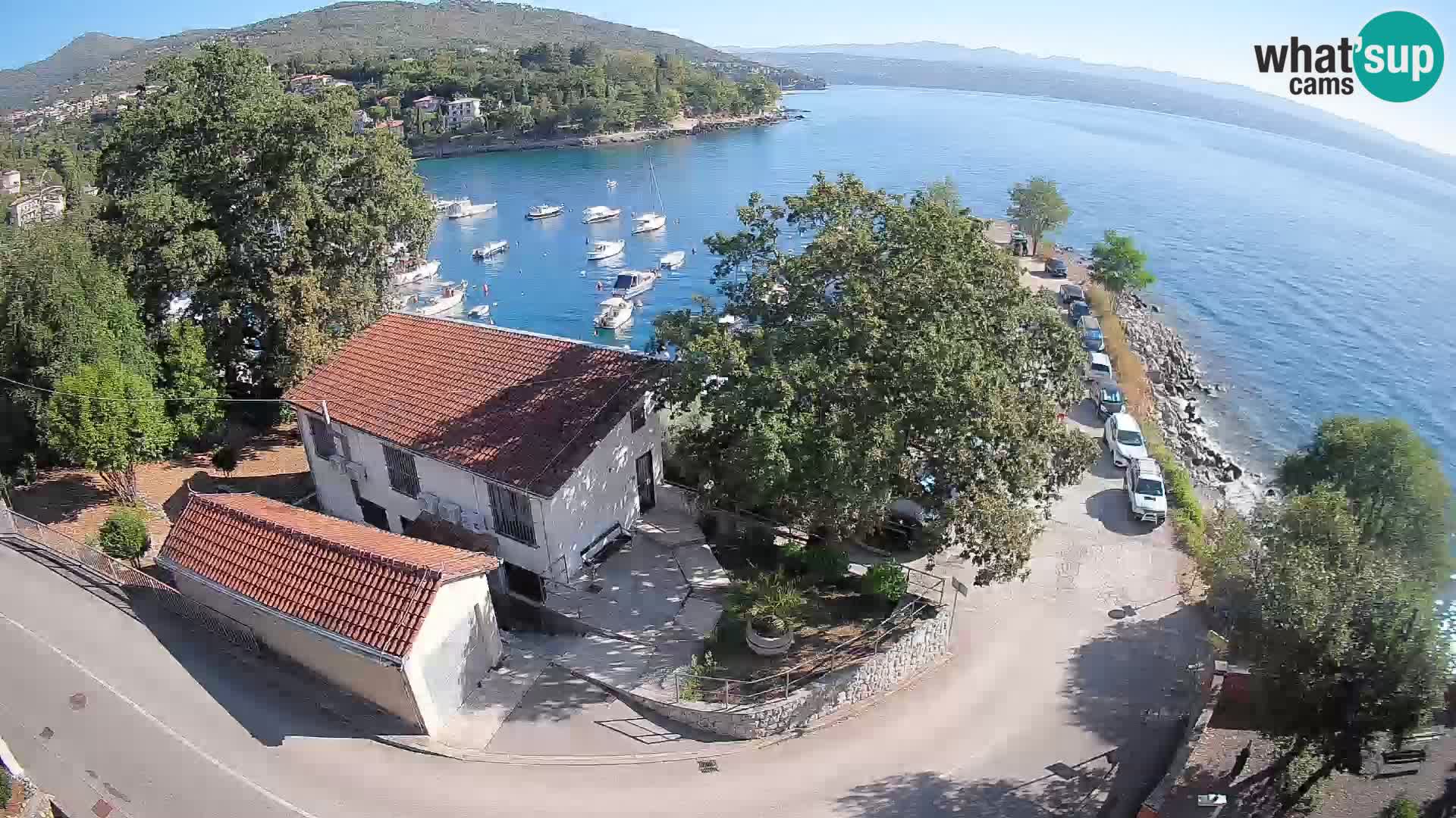 Webcam port d’Ika – Vue en direct et lumières d’Opatija