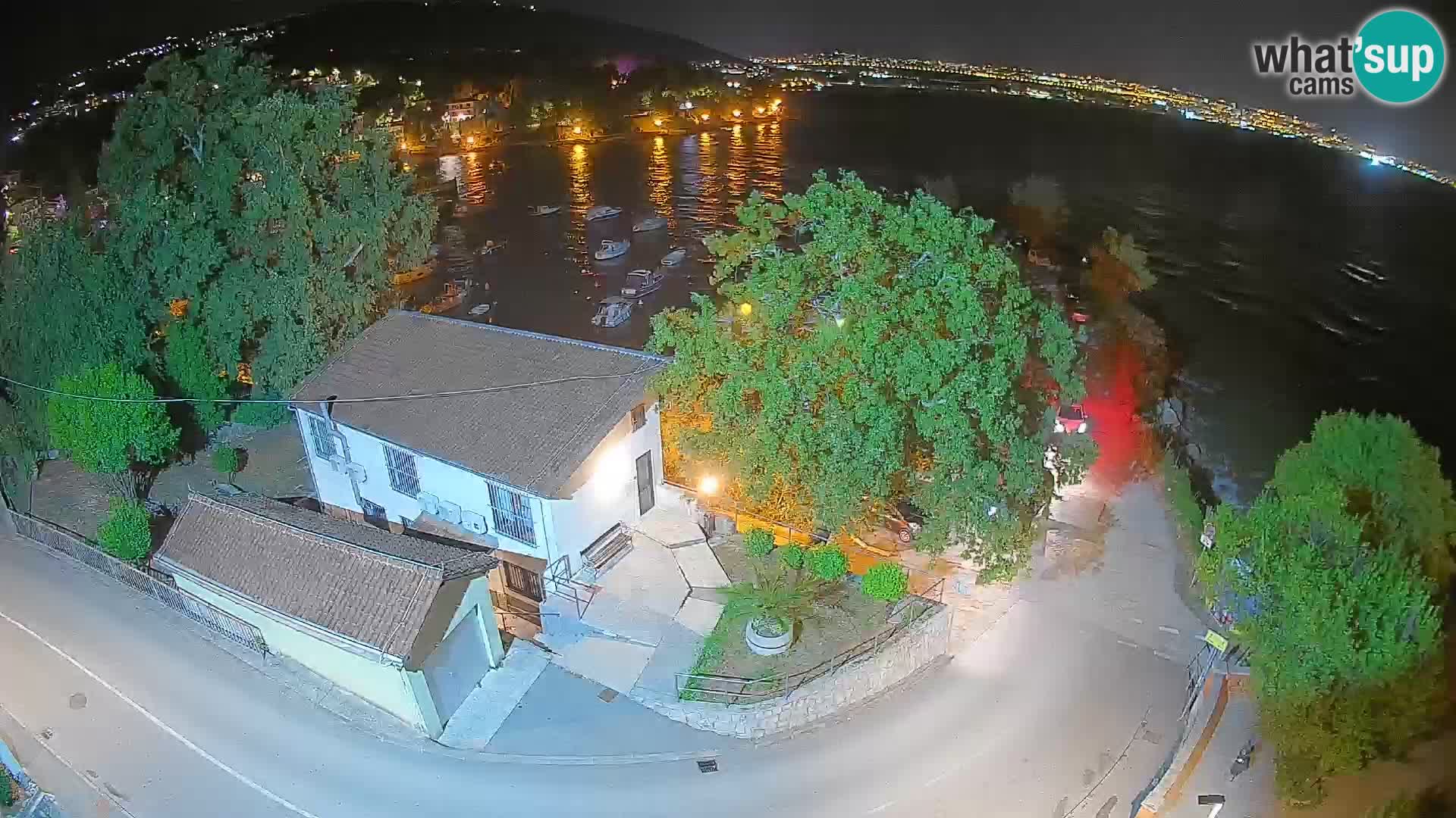 Webcam port d’Ika – Vue en direct et lumières d’Opatija