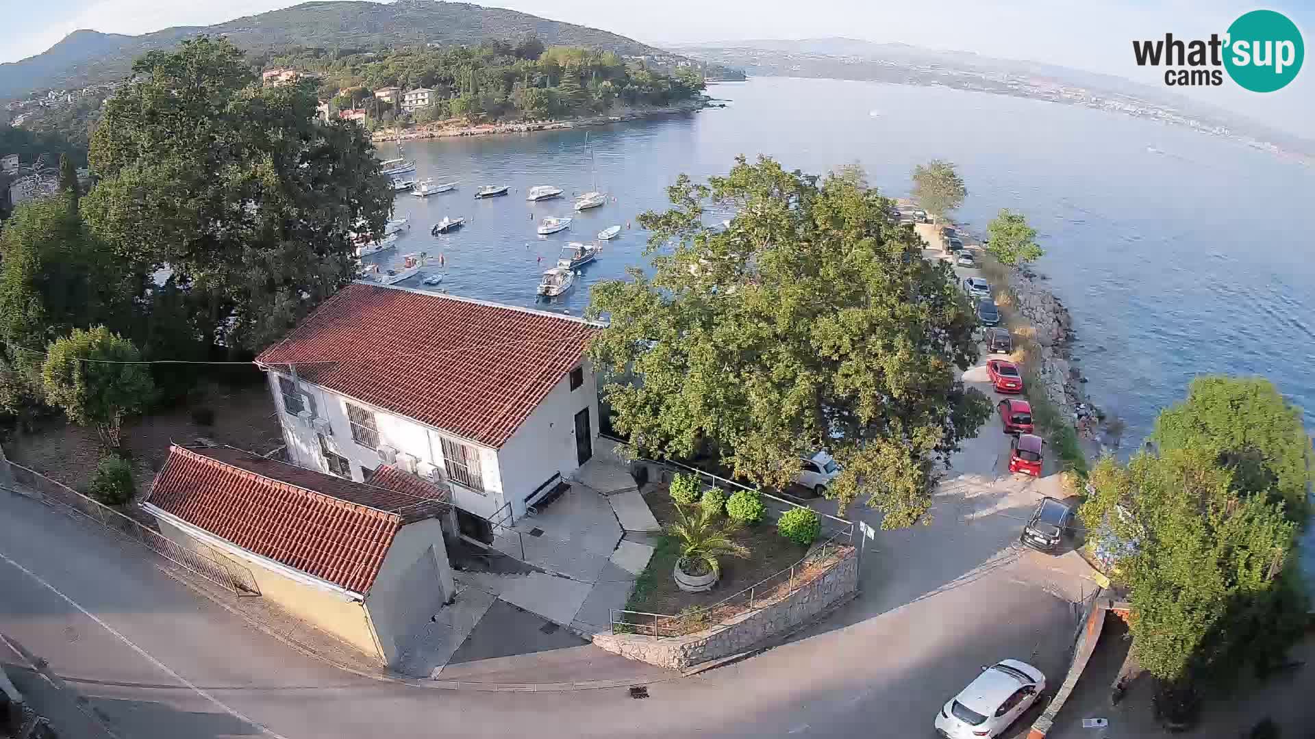 Webcam puerto de Ika – Vista en directo y luces de Opatija