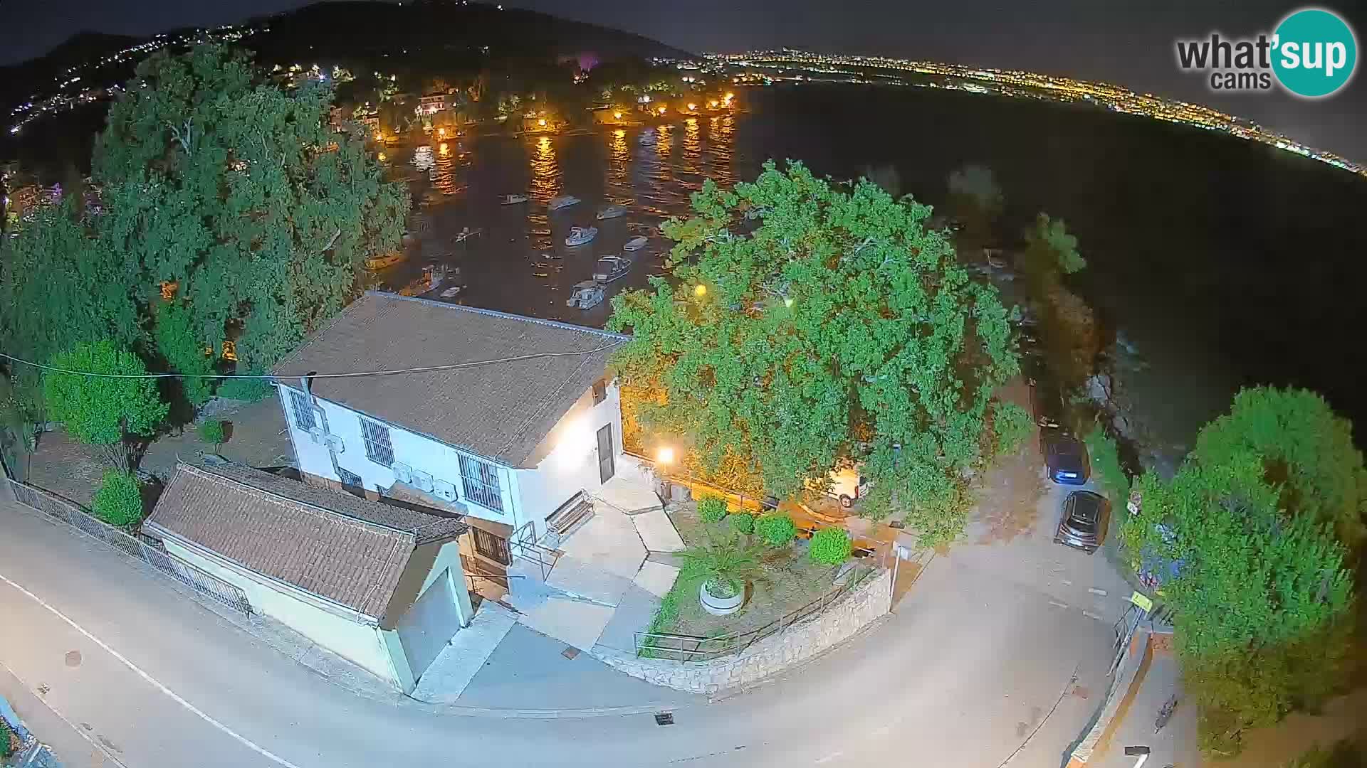 Webcam porto Ika – Vista LIVE sul porto e le luci di Opatija