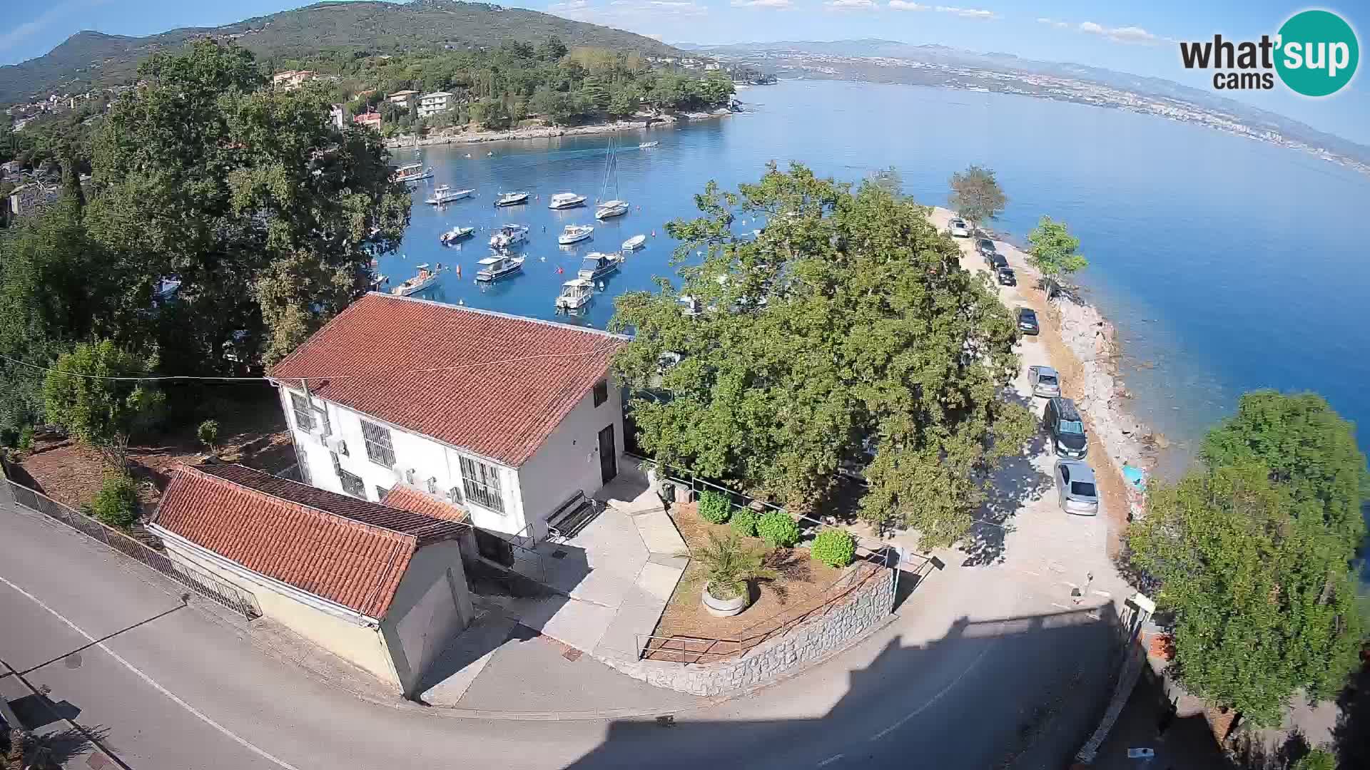 Webcam porto Ika – Vista LIVE sul porto e le luci di Opatija