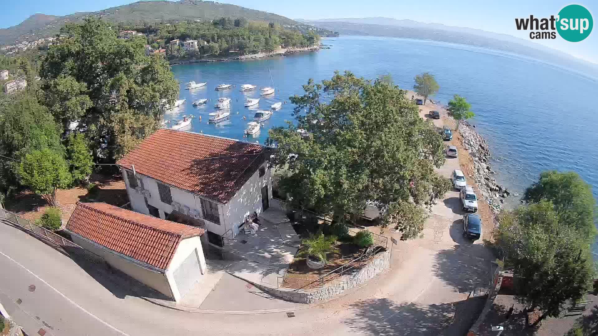 Webcam puerto de Ika – Vista en directo y luces de Opatija