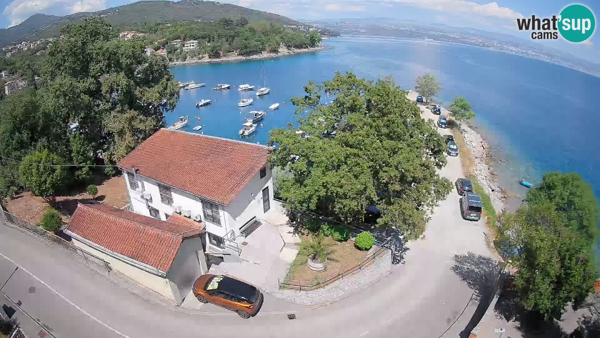 Webcam porto Ika – Vista LIVE sul porto e le luci di Opatija