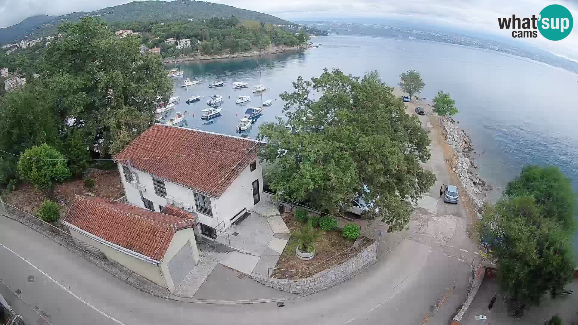 Webcam port d’Ika – Vue en direct et lumières d’Opatija