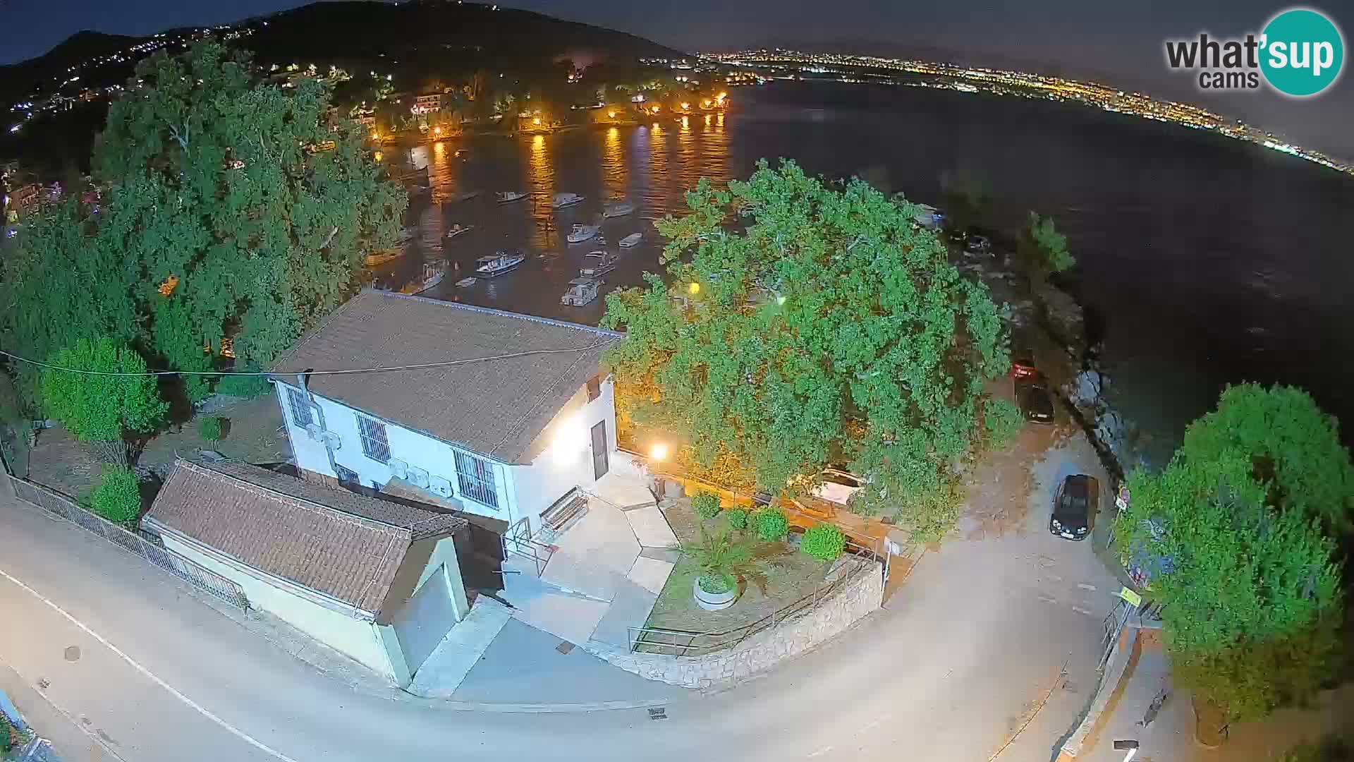 Webcam port d’Ika – Vue en direct et lumières d’Opatija