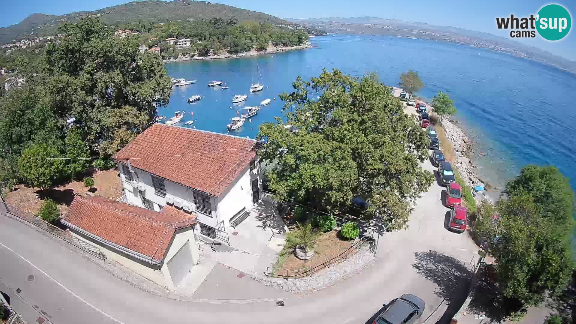 Webcam puerto de Ika – Vista en directo y luces de Opatija