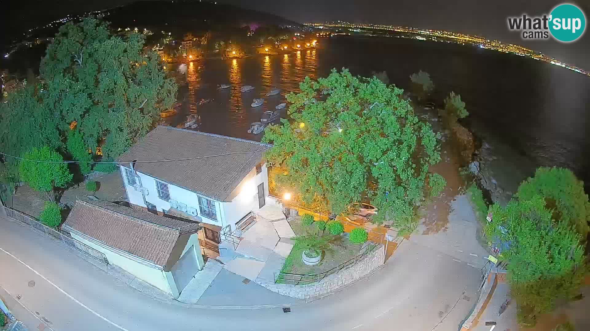 Webcam port d’Ika – Vue en direct et lumières d’Opatija
