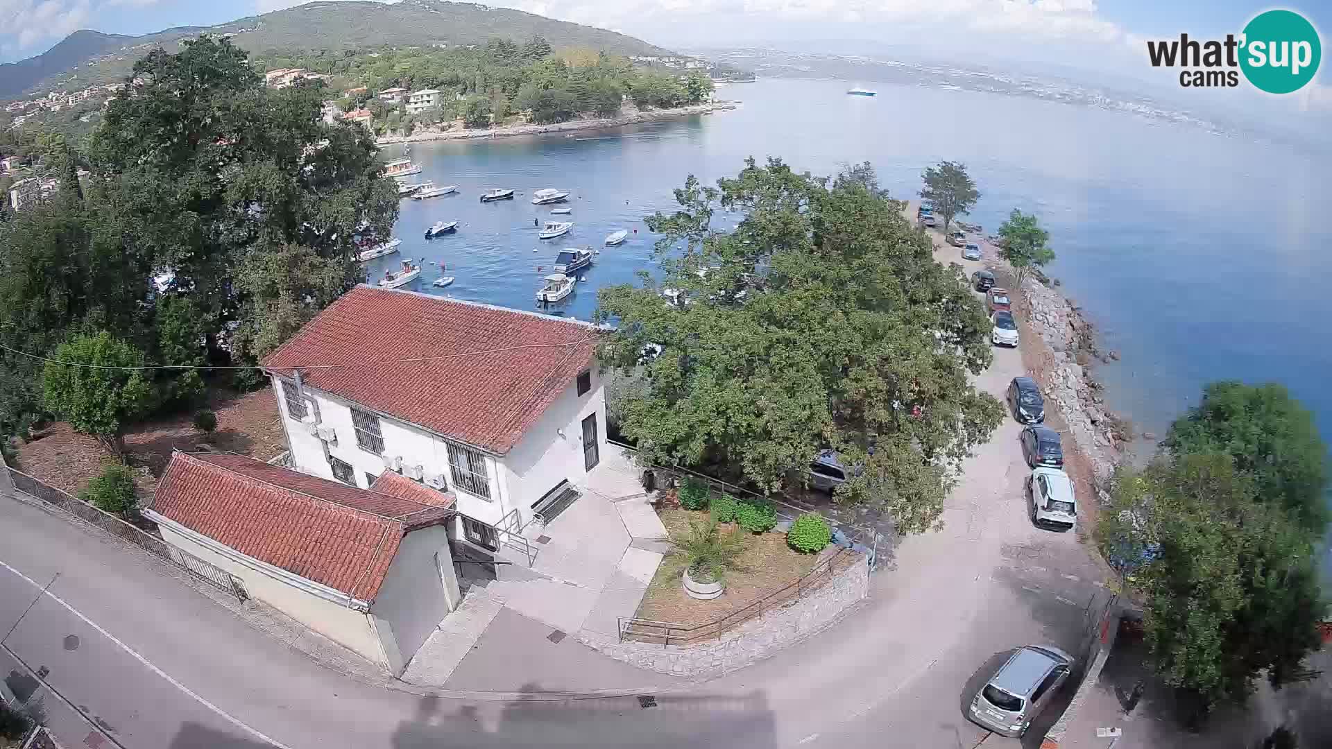 Webcam puerto de Ika – Vista en directo y luces de Opatija