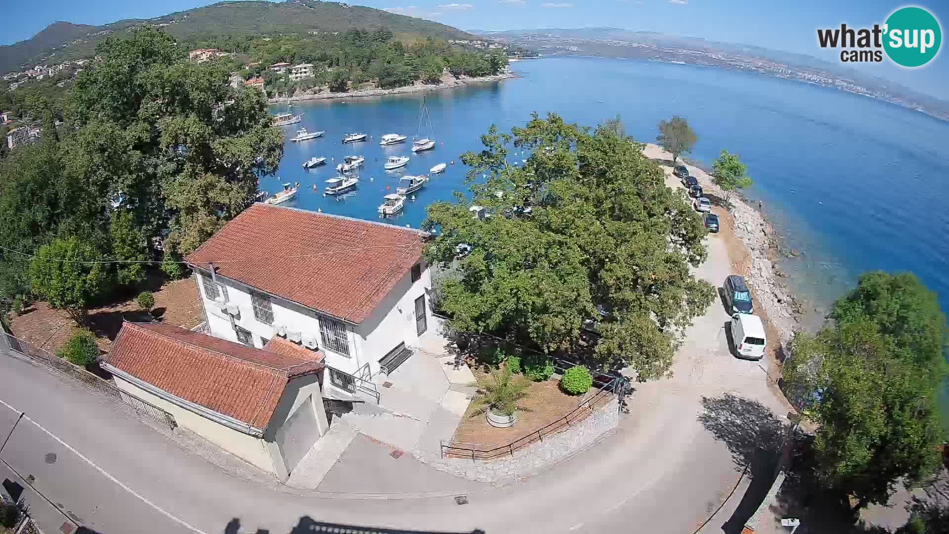 Webcam puerto de Ika – Vista en directo y luces de Opatija