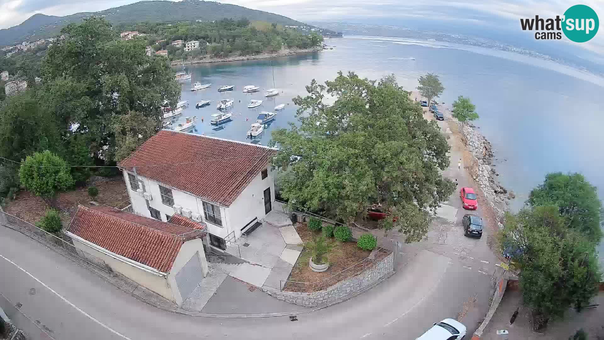 Webcam puerto de Ika – Vista en directo y luces de Opatija