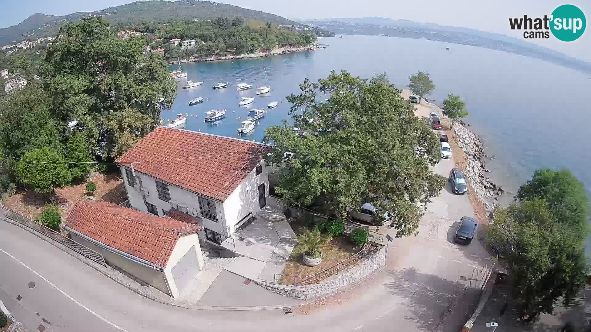 Webcam puerto de Ika – Vista en directo y luces de Opatija