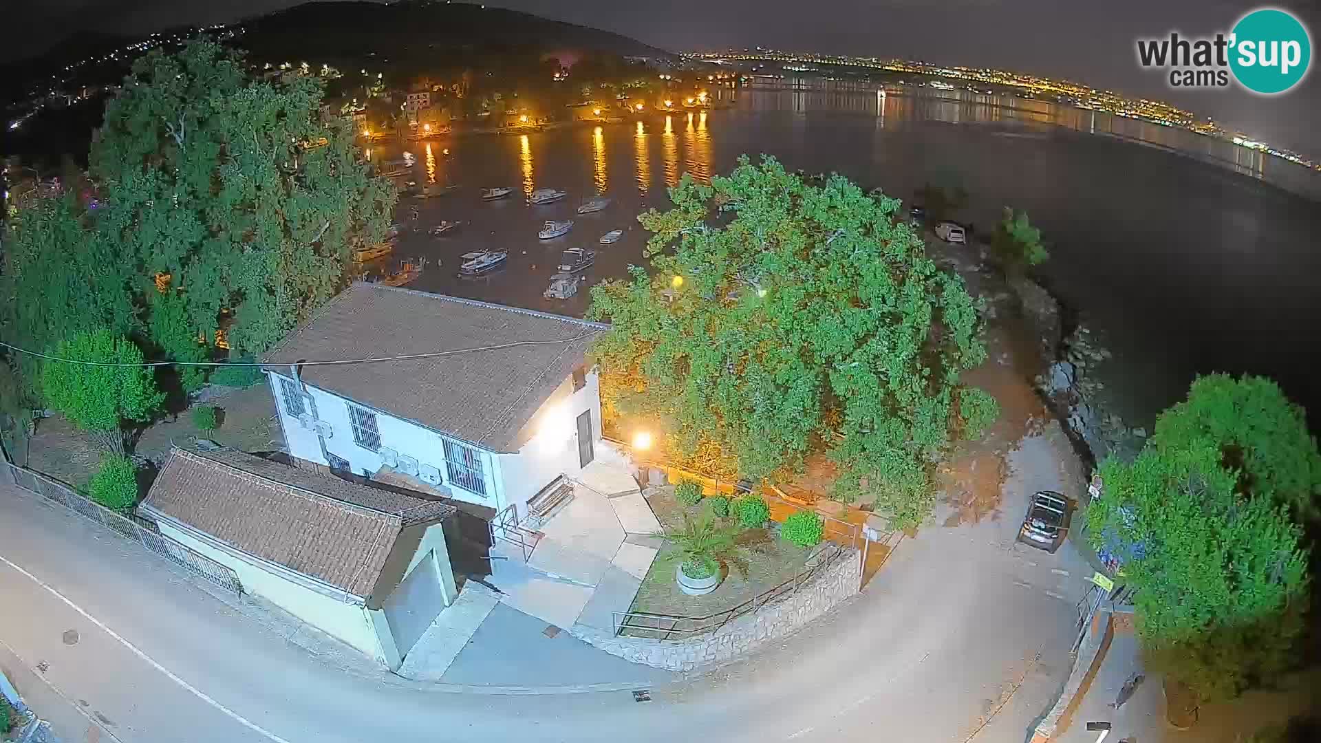 Webcam porto Ika – Vista LIVE sul porto e le luci di Opatija