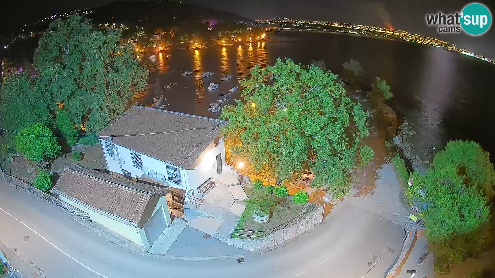 Webcam Ika Hafen – LIVE Blick auf den Hafen und die Lichter von Opatija