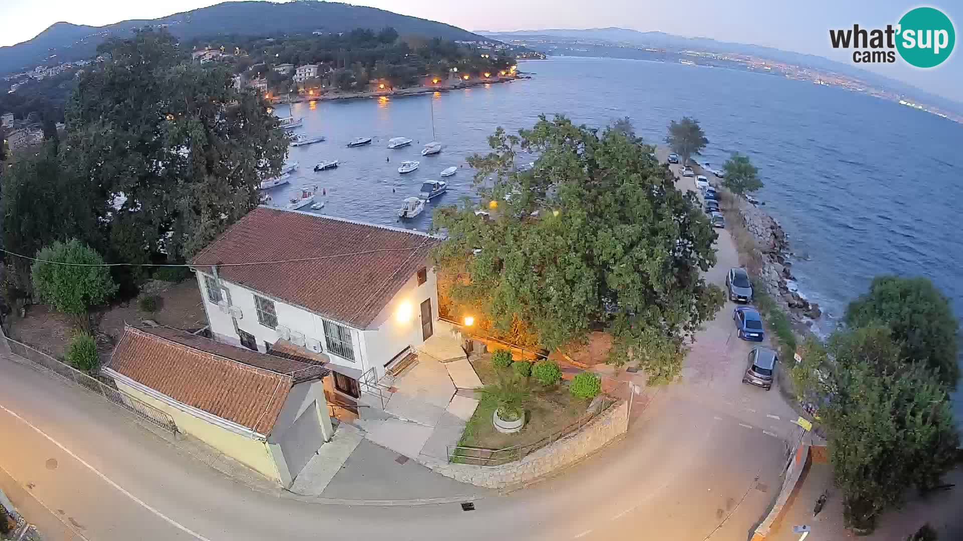Webcam port d’Ika – Vue en direct et lumières d’Opatija