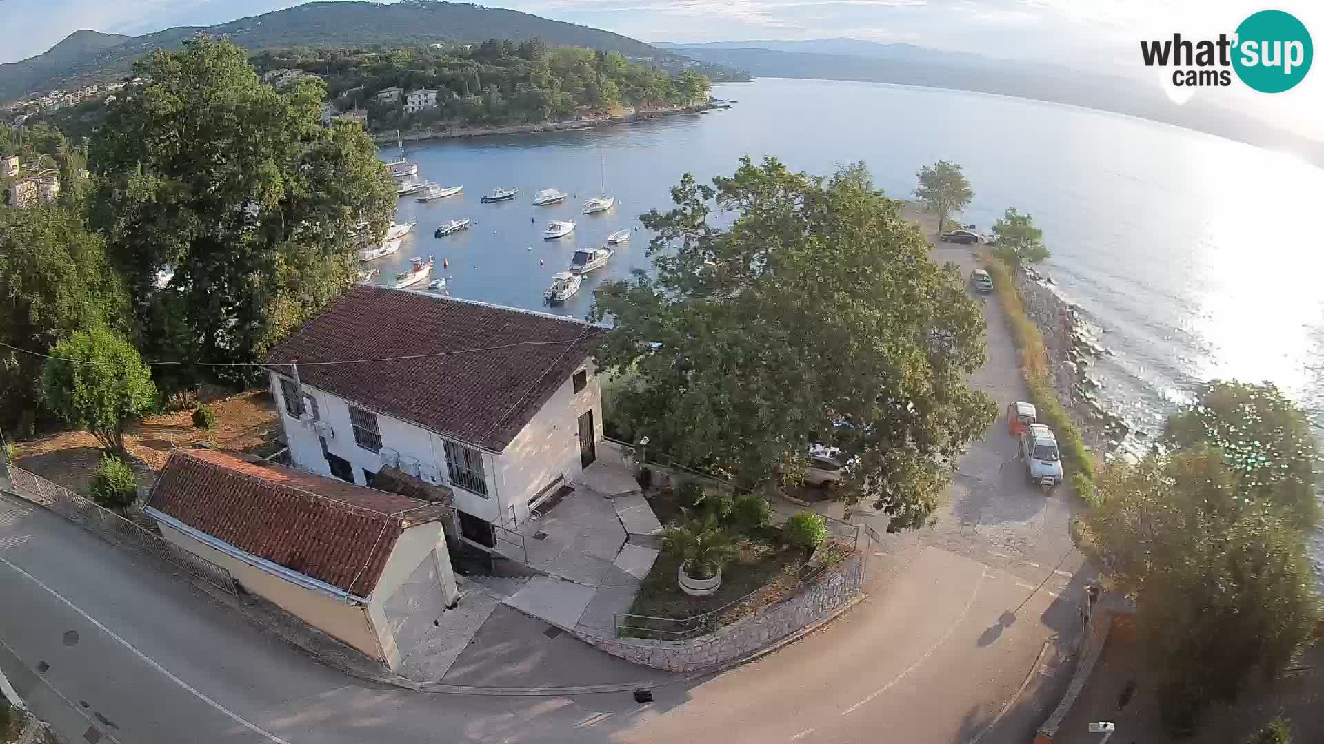 Webcam porto Ika – Vista LIVE sul porto e le luci di Opatija