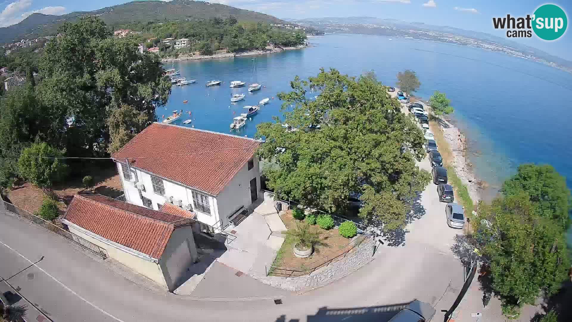 Webcam puerto de Ika – Vista en directo y luces de Opatija