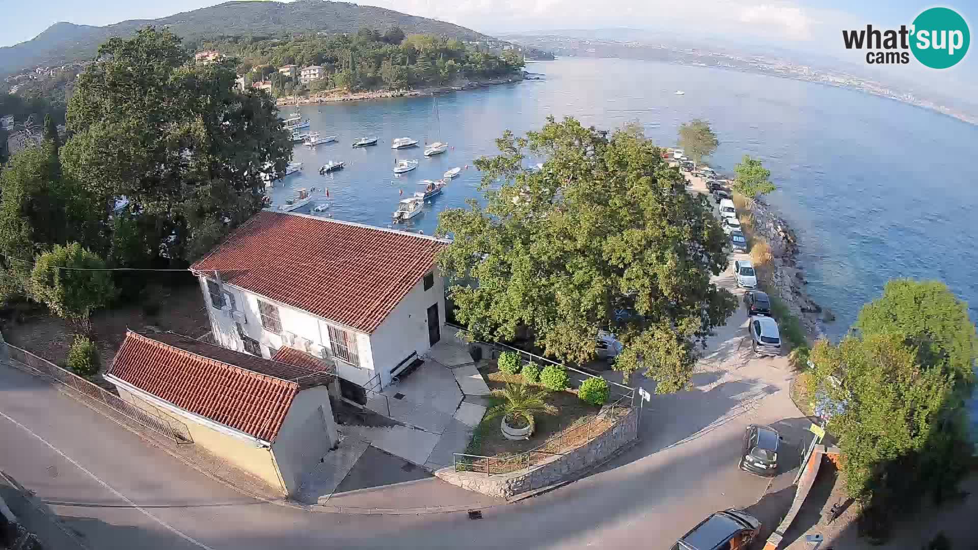 Webcam puerto de Ika – Vista en directo y luces de Opatija