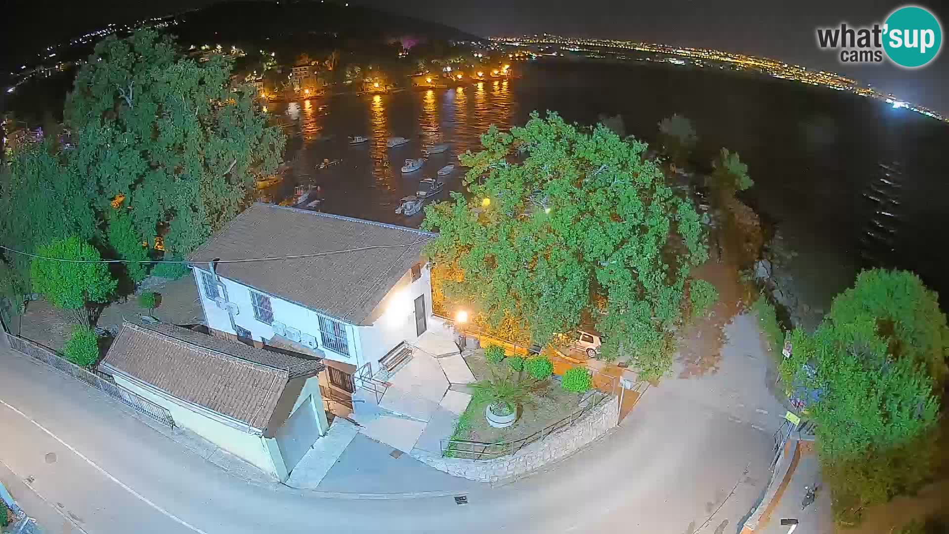 Webcam porto Ika – Vista LIVE sul porto e le luci di Opatija