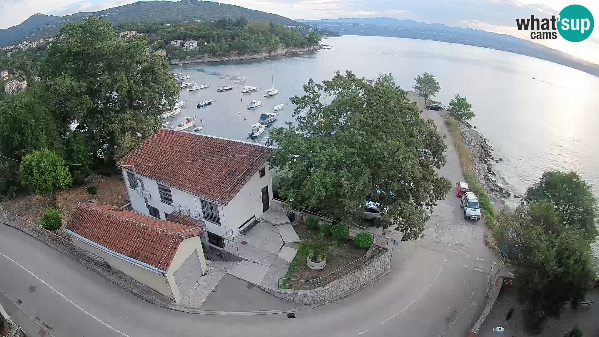 Webcam puerto de Ika – Vista en directo y luces de Opatija
