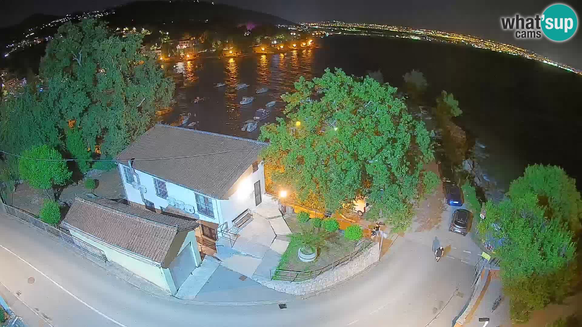 Webcam porto Ika – Vista LIVE sul porto e le luci di Opatija