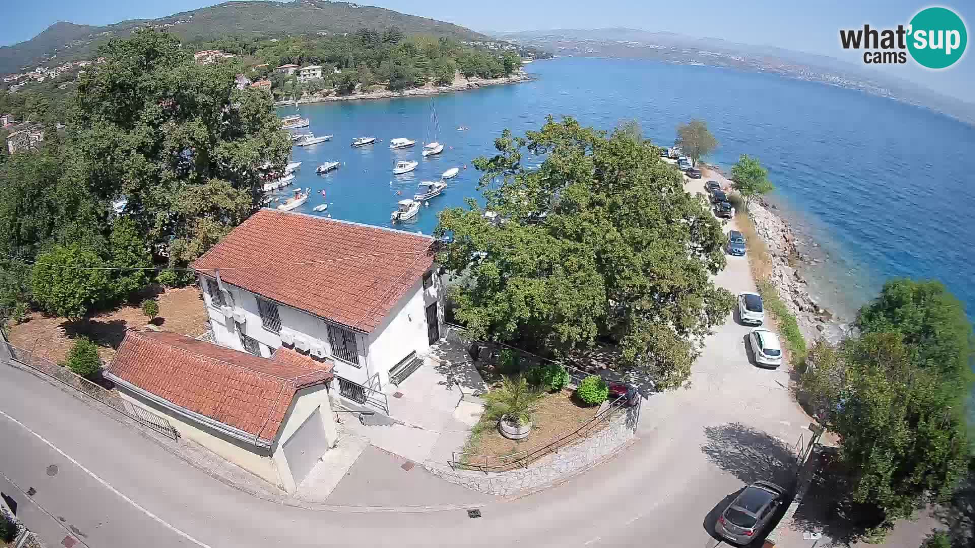 Webcam puerto de Ika – Vista en directo y luces de Opatija